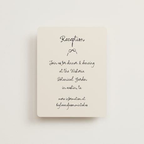 Reception Cards