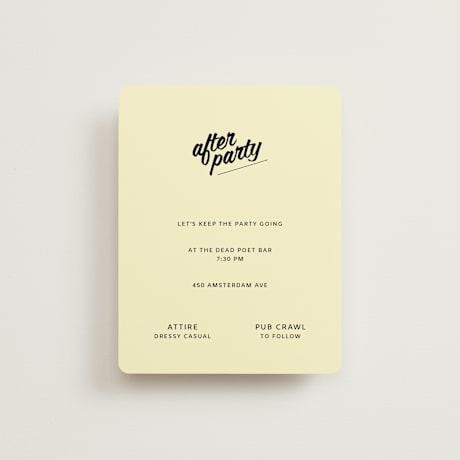 Reception Cards