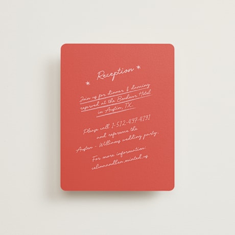 Reception Cards