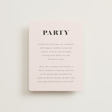 Reception Cards