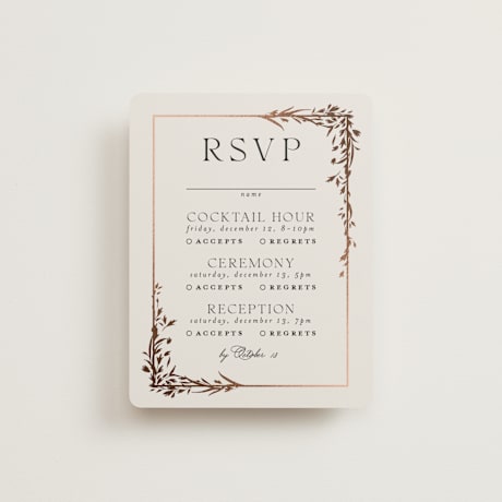 Foil-Pressed Multi-Event RSVP Cards