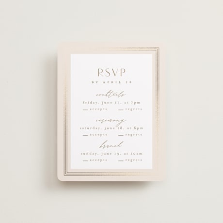 Foil-Pressed Multi-Event RSVP Cards
