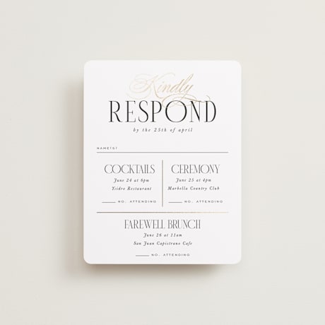 Multi-Event RSVP Cards