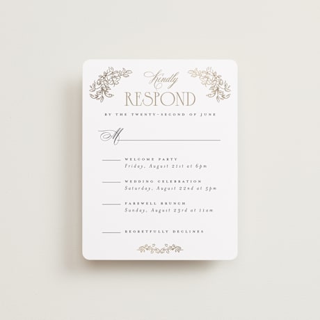 Multi-Event RSVP Cards