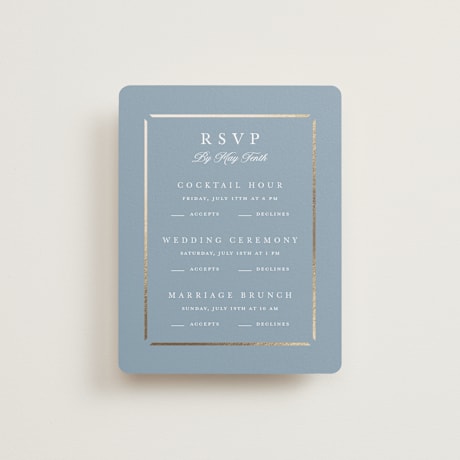 Foil-Pressed Multi-Event RSVP Cards