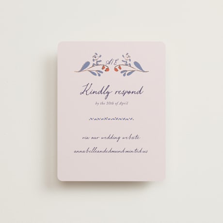 Foil-Pressed RSVP Online Enclosure Cards