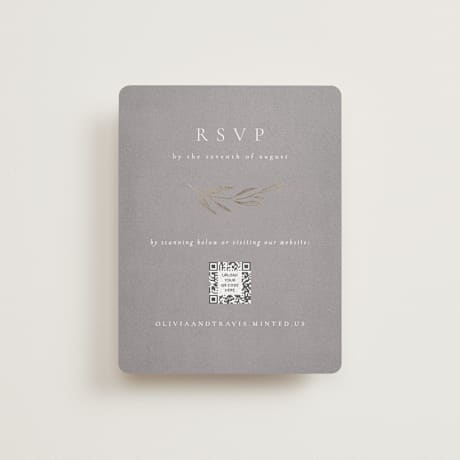 Foil-Pressed RSVP Online Enclosure Cards