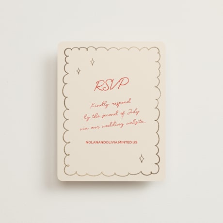 Foil-Pressed RSVP Online Enclosure Cards