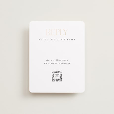 Foil-Pressed RSVP Online Enclosure Cards