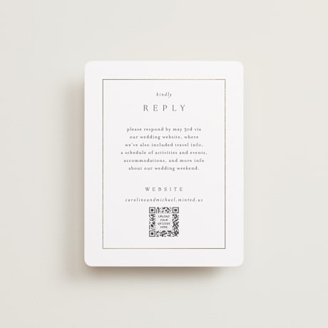 RSVP Online Enclosure Cards