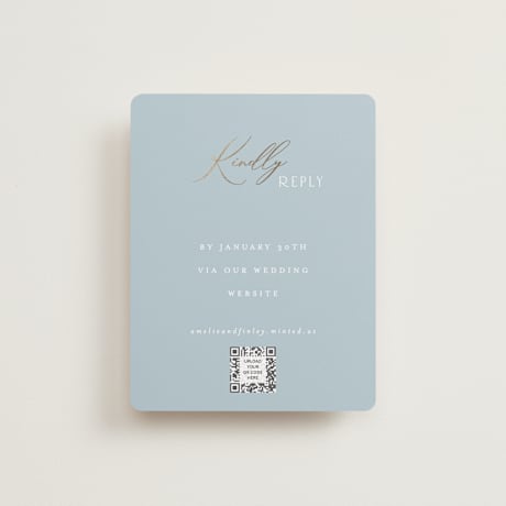 Foil-Pressed RSVP Online Enclosure Cards