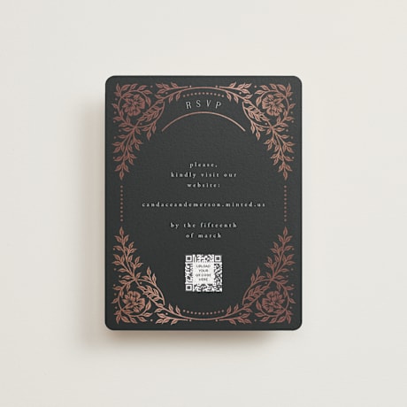Foil-Pressed RSVP Online Enclosure Cards