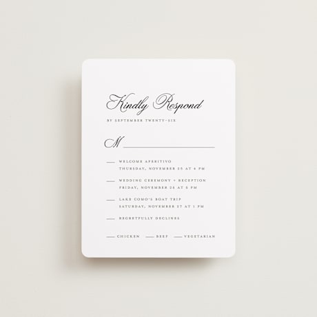 Multi-Event RSVP Cards