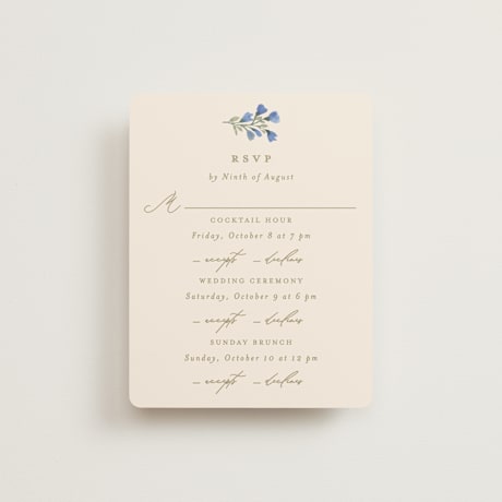 Multi-Event RSVP Cards