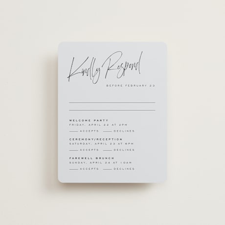 Multi-Event RSVP Cards