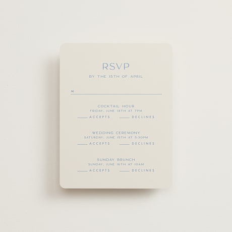 Multi-Event RSVP Cards