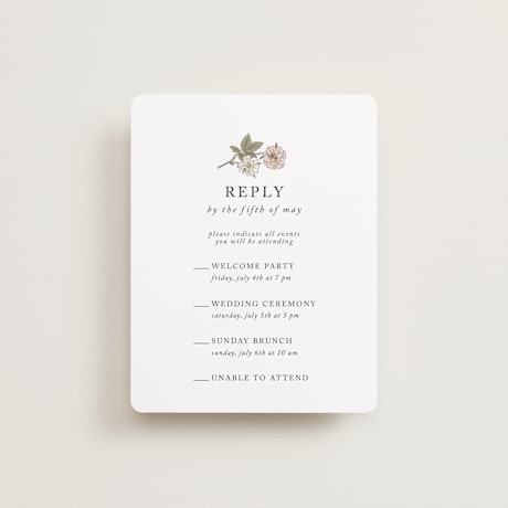 Multi-Event RSVP Cards