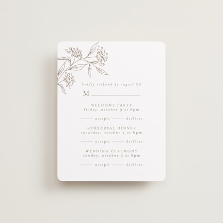 Multi-Event RSVP Cards