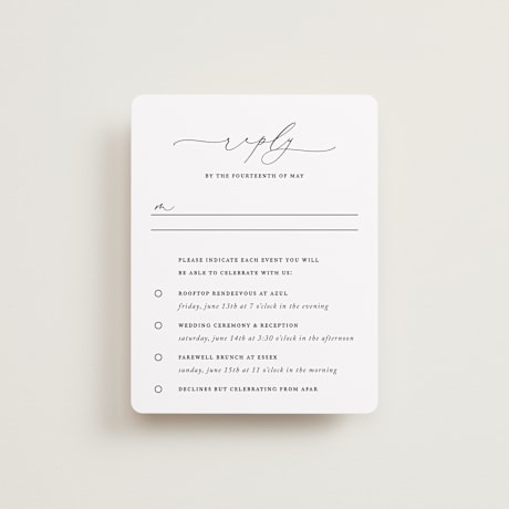 Multi-Event RSVP Cards