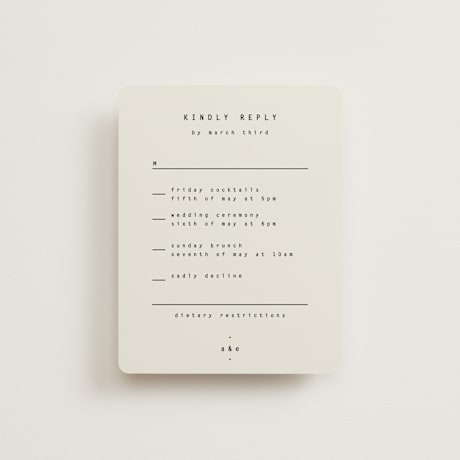 Multi-Event RSVP Cards