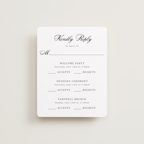 Multi-Event RSVP Cards