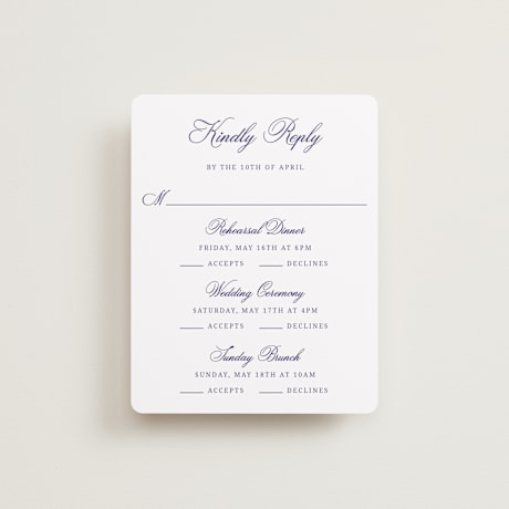 Multi-Event RSVP Cards