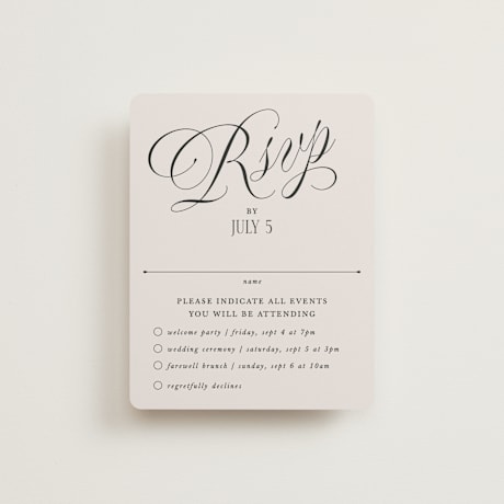 Multi-Event RSVP Cards