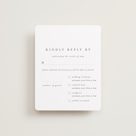 Multi-Event RSVP Cards