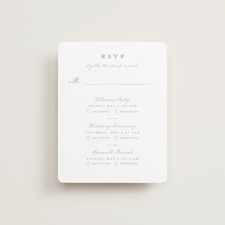 Multi-Event RSVP Cards