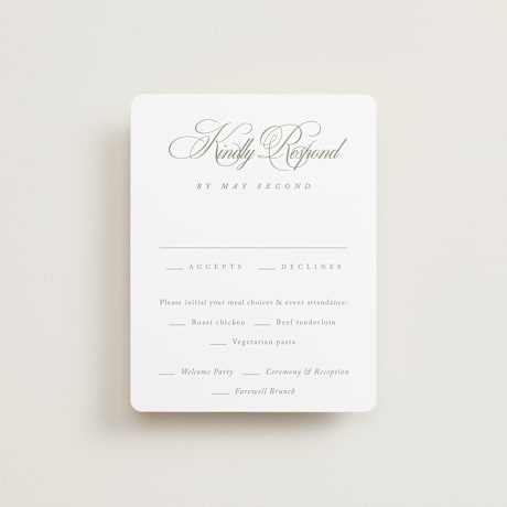 Multi-Event RSVP Cards
