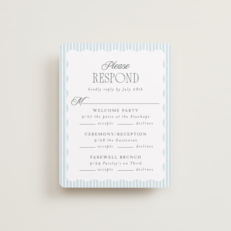 Multi-Event RSVP Cards