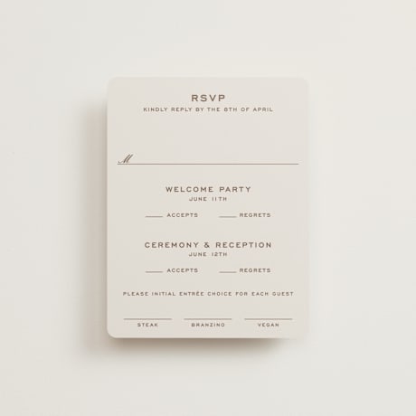 Multi-Event RSVP Cards