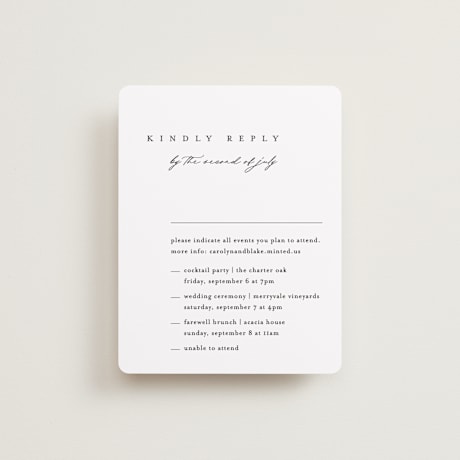Multi-Event RSVP Cards