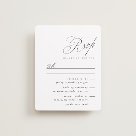 Multi-Event RSVP Cards