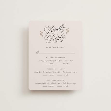 Multi-Event RSVP Cards