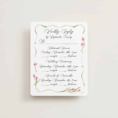 Multi-Event RSVP Cards