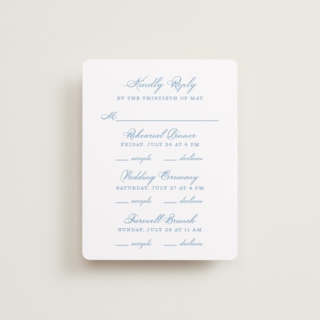 Multi-Event RSVP Cards