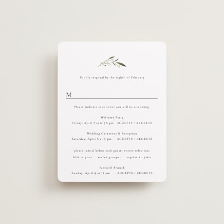 Multi-Event RSVP Cards