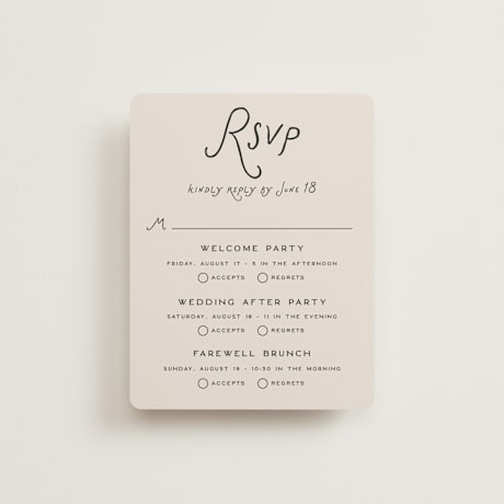 Multi-Event RSVP Cards