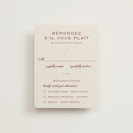 Multi-Event RSVP Cards