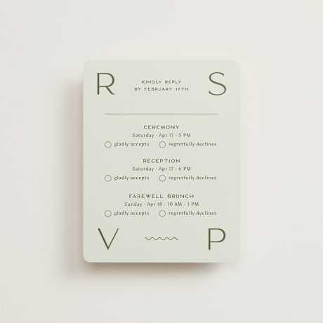 Multi-Event RSVP Cards