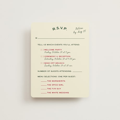Multi-Event RSVP Cards