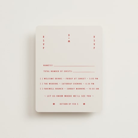 Multi-Event RSVP Cards