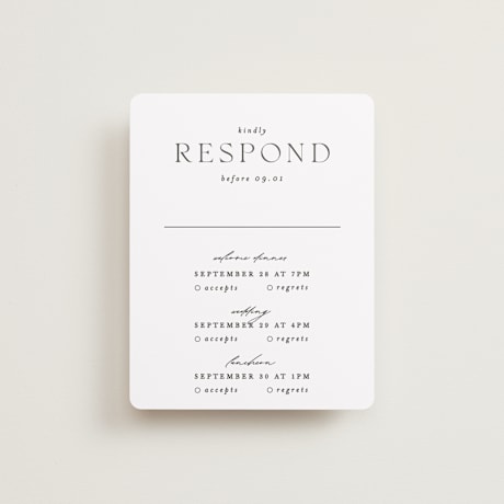 Multi-Event RSVP Cards