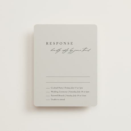 Multi-Event RSVP Cards