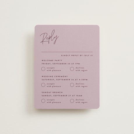 Multi-Event RSVP Cards