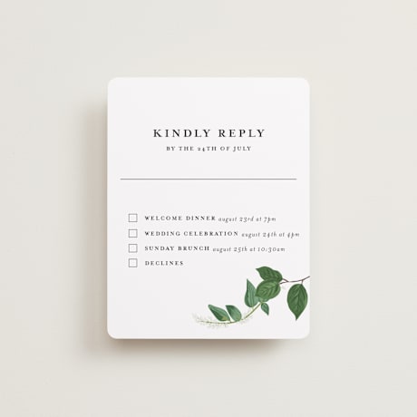 Multi-Event RSVP Cards