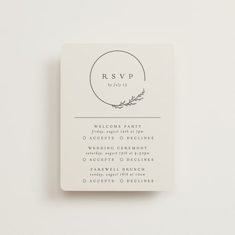 Multi-Event RSVP Cards