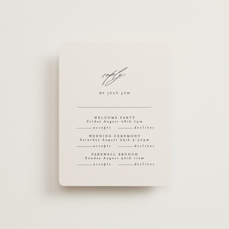 Multi-Event RSVP Cards