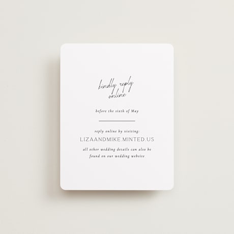 RSVP Online Enclosure Cards